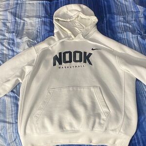 Nike Cream Hoodie with Black Graphics